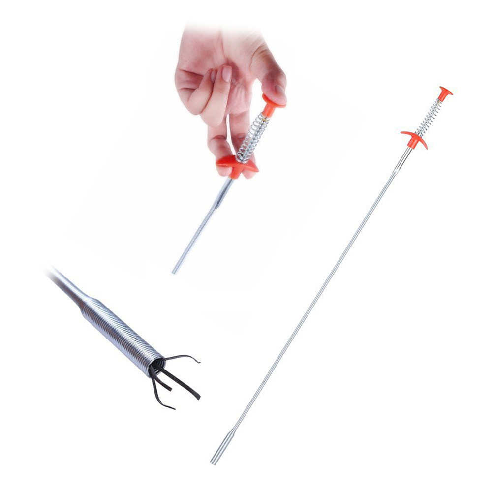 Drain Snake Flexible - Alat Pembersih Saluran Pipa 85Cm, Pembersih