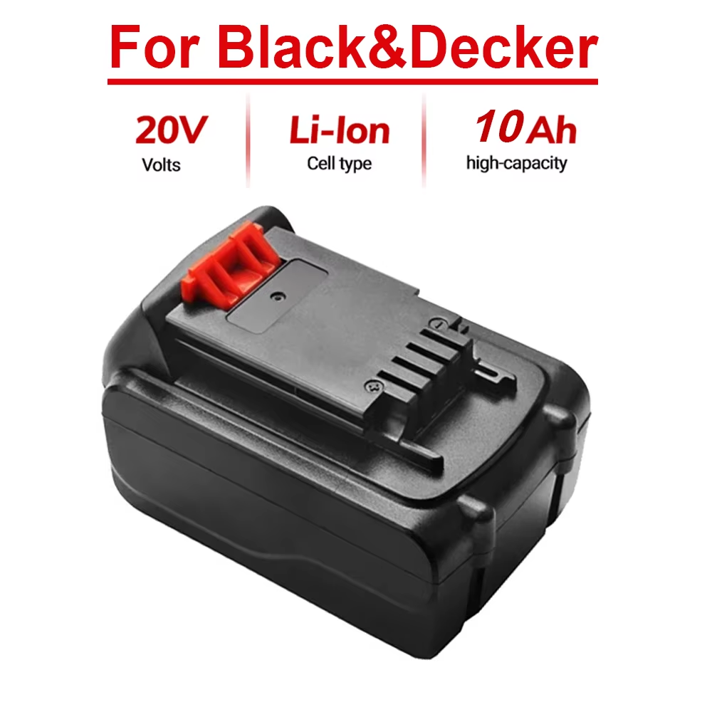 Black+Decker Tool 20V Max - 20v 10Ah BL2018 Pengganti Baterai Black