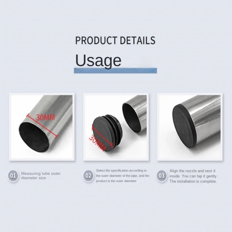 8 Buah Tutup Ujung Pipa Plasti - Plastic Pipe Clip ulasan dan harga