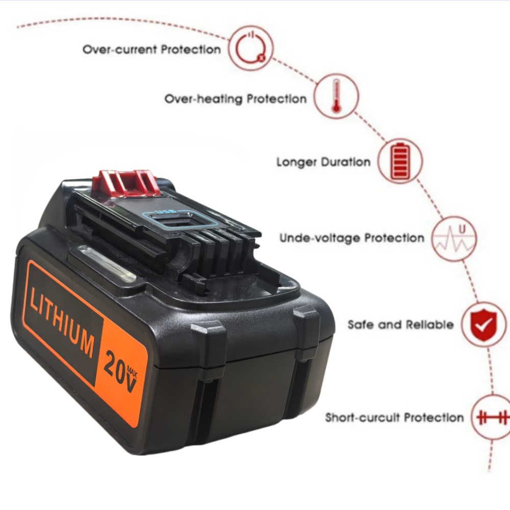 Baterai Pengganti Kapasitas Ti - Black+Decker Tool 20V Max ulasan dan harga