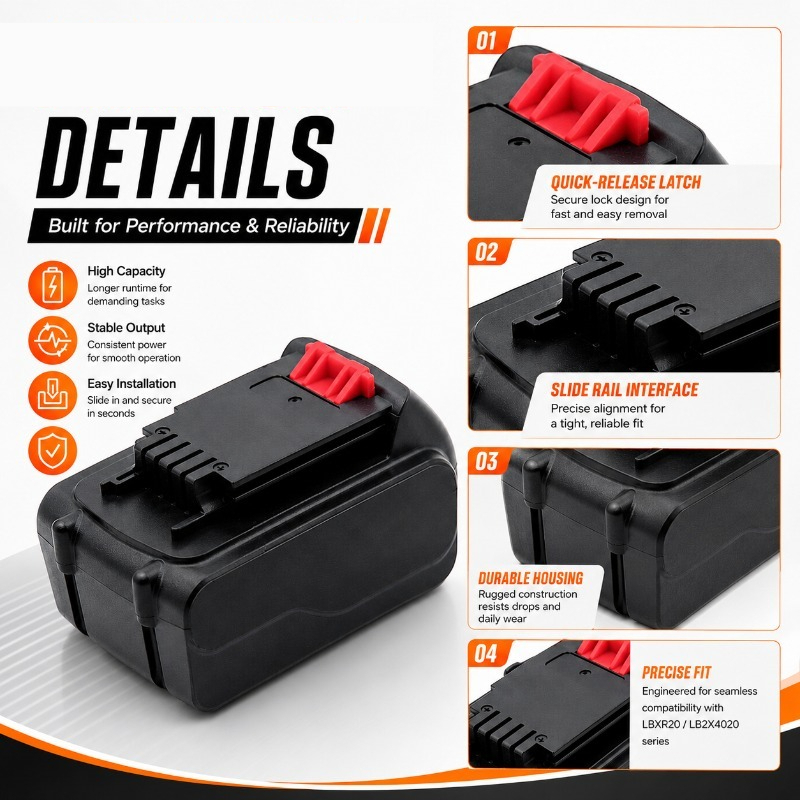 Baterai Pengganti Lithium-Ion  - Black+Decker Tool 20V Max ulasan dan harga