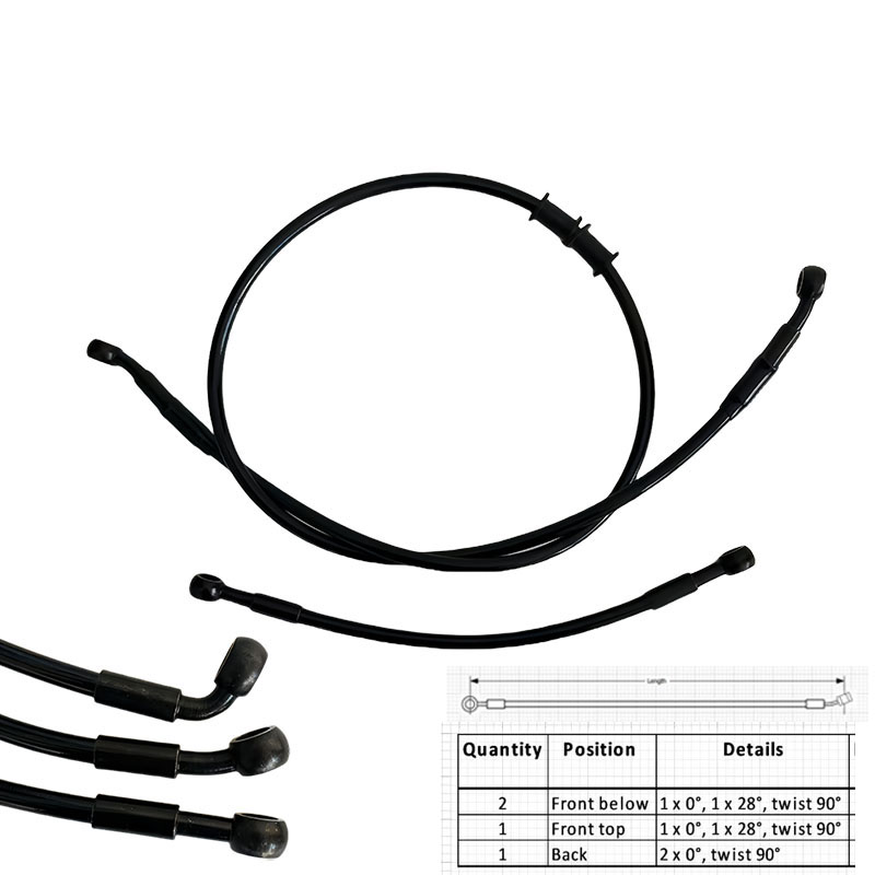 AN3 Moto selang rem kepang baj - Ptfe Tape Thread ulasan dan harga