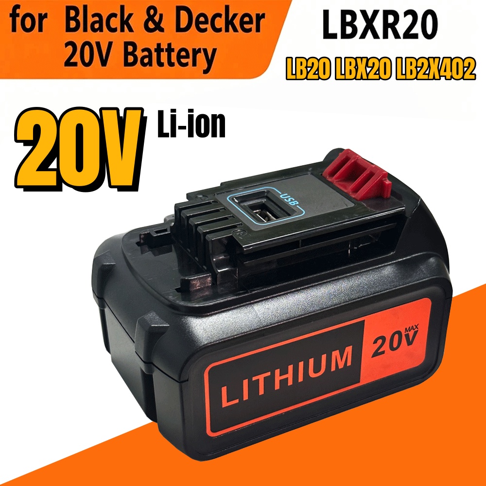 Baterai Pengganti 6000MAh 18V  - Black+Decker Tool 20V Max ulasan dan harga