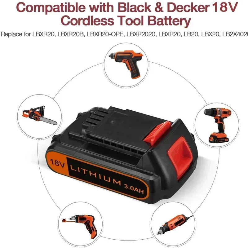Pengganti 18V 3,0ah BL2018 unt - Black+Decker Tool 20V Max ulasan dan harga